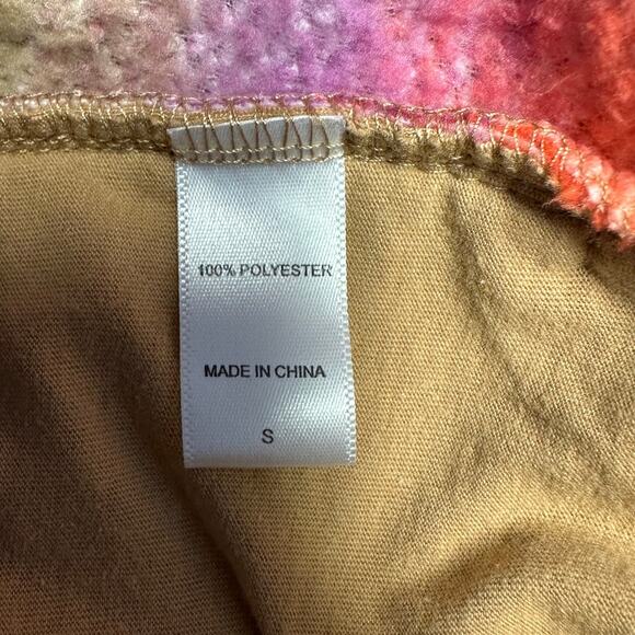 Kookaburra by Ugg Colorful Soft Sherpa Open Front Hoodie Vest Size S - Picture 6 of 9
